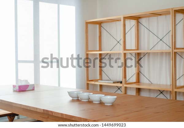 Modern Simple Japanese Dining Room Stock Photo Edit Now 1449699023