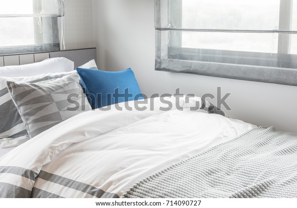Modern Single Bed Set Pillows Modern Objects Interiors