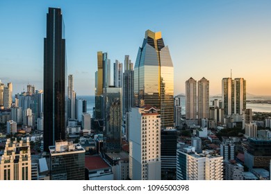 modern skyscraper building city skyline of Panama City