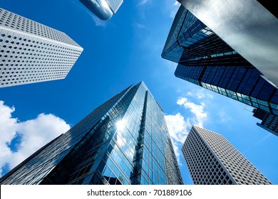 Modern skyscrapers shot with perspective - Shutterstock ID 701889106