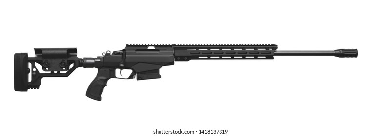 Modern Sniper Rifle Isolated On White Stock Photo 1418137304 | Shutterstock