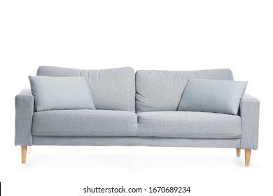 Modern Sofa On White Background