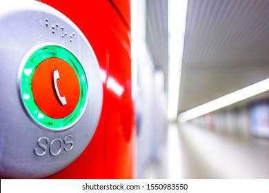 Modern Sos Button - Close Up