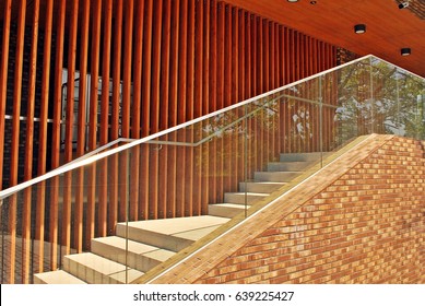 Modern Staircase With Glass Balustrade