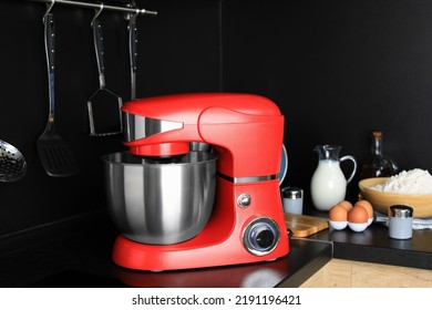 Modern Stand Mixer On Countertop In Kitchen