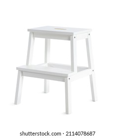 Modern Step Stool On White Background