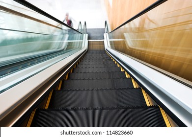 Modern Steps Of Moving Business Escalator