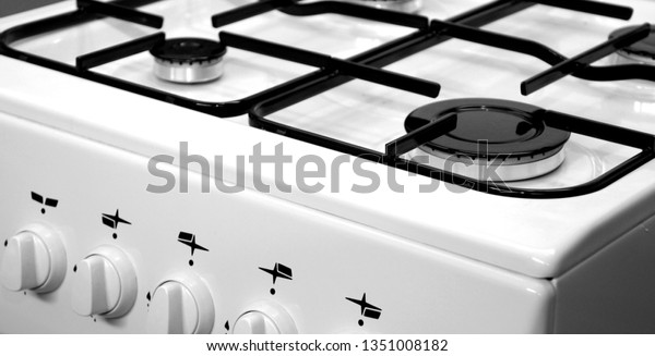 Modern Stove Cook Top Kitchen Closeup Stock Image Download Now