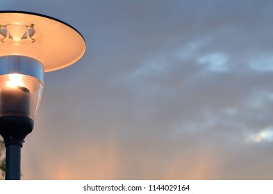 Modern Streetlight In Closeup