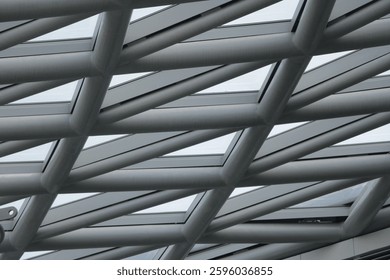 Modern structure of ceiling of a building