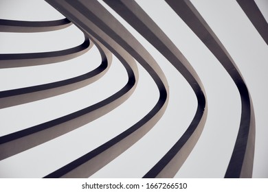 modern structure / lines with light and shadow