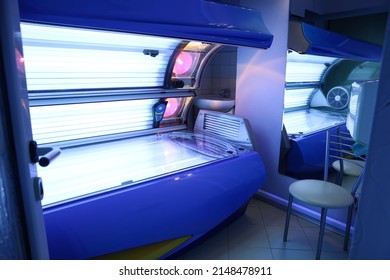 Modern Sunbed In Beauty Salon