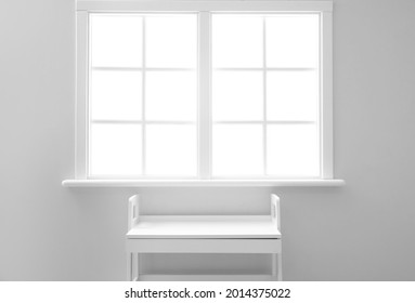 Modern table in light room