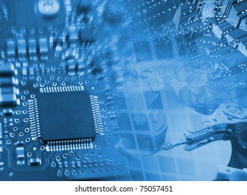 Modern technologies. Science concept