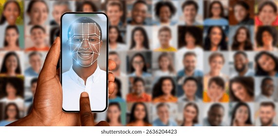 Modern technology enables facial recognition using a smartphone screen