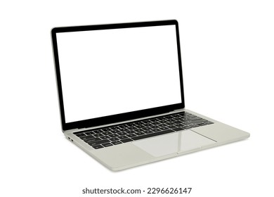 Modern technology gadgets kit, responsive design presentation templates. Mockup Composed of laptop pc isolated on white background,  copy space. 