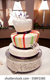 Modern Tilted Wedding Cake