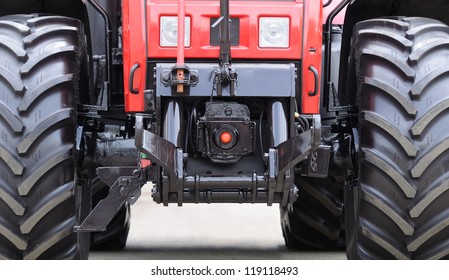 Modern Tractor Close-Up