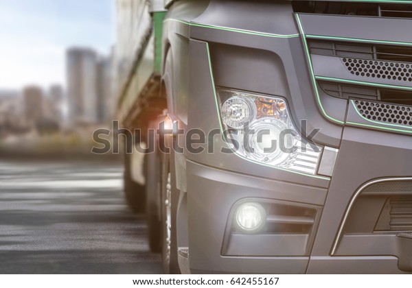 modern truck close\
up