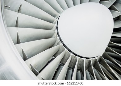 modern turbine at a plane