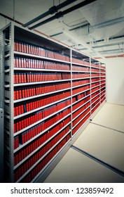 Modern Underground Archive With Video Materials