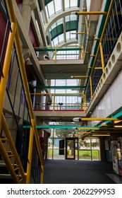 Modern University Architecture Indoor, University Of Waterloo, Canada