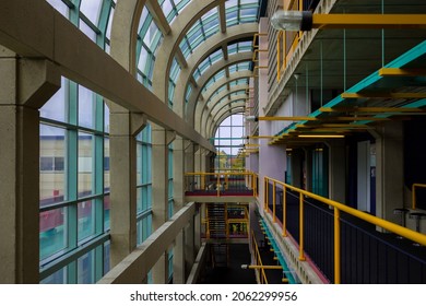 Modern University Architecture Indoor, University Of Waterloo, Canada