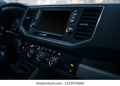 Modern van dashboard and multimedia