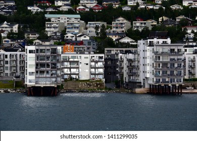 Modern Versus Classical Architecture, City On The Water Tromso Norway