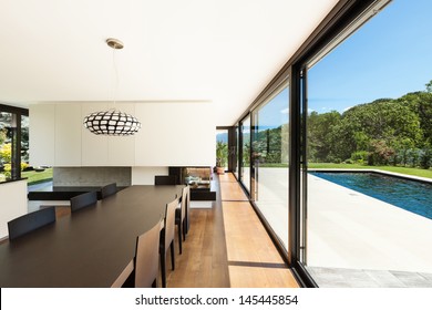 Modern Villa, Interior, Beautiful Dining Room