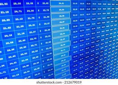 Modern virtual technology, photograph binary code on abstract technology background. Currency tradin forex, stock market and other finance themes. Shallow DOF effect. 