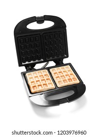 Modern Waffle Maker On White Background