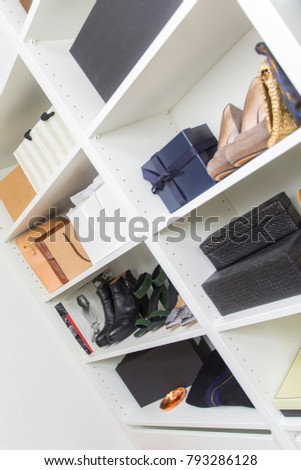 Modern Walk Closet Luxury Shoes Bags Stock Photo Edit Now
