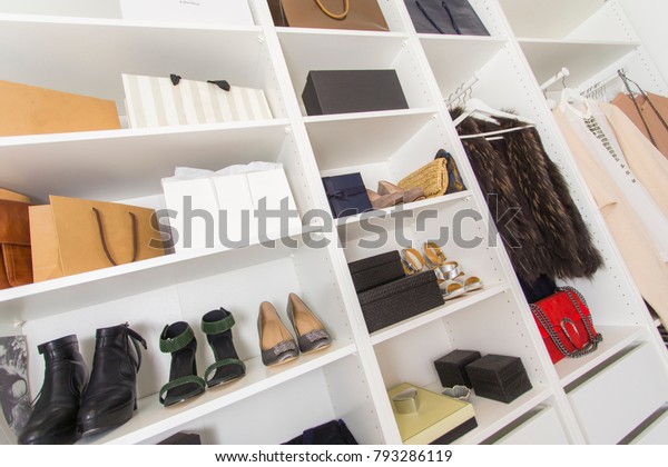 Modern Walk Closet Luxury Shoes Bags Stock Photo Edit Now 793286119