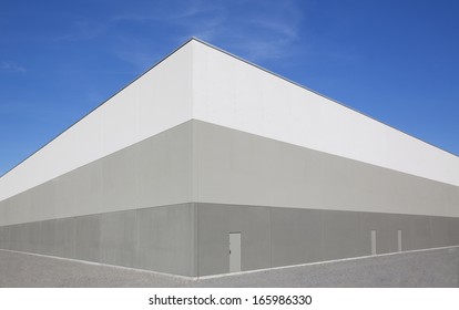 Modern Warehouse Building Exterior