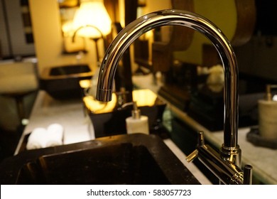 Modern Washbasin In A Luxury Hotel, Restroom