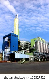 Modern waste and industrial incineration plant in Germany