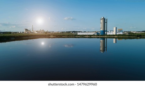 Modern Wastewater Treatment Plant. Tanks For Aeration And Biological Purification Of Sewage.