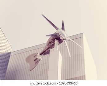 Modern Weather Vane In Japan