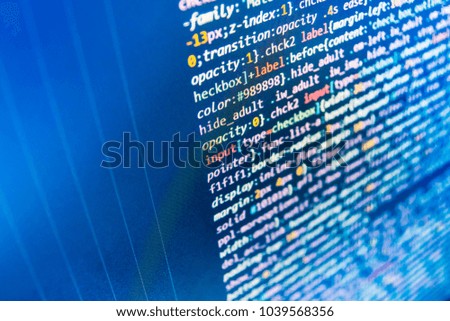 Modern web network and internet telecommunication technology. Website programming code. Business and AI technology represent learning process. SEO concepts for better SERP. 
