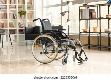 Modern Wheelchair In Home Library