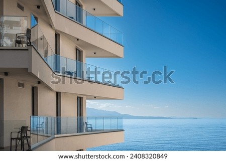 Similar – Image, Stock Photo glass façade Architecture