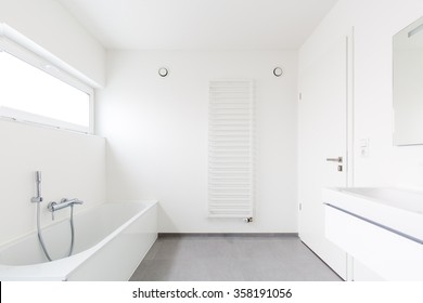 Modern White Bathroom Interior