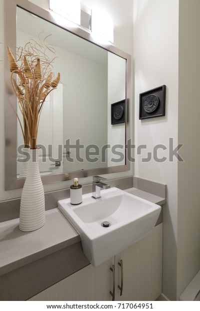 Modern White Bathroom Interior Design Stock Photo Edit Now