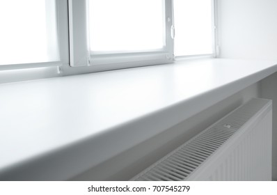 Modern White Plastic Window Sill