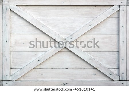 Modern White Wooden Box Front Side Background Or Texture, Close Up