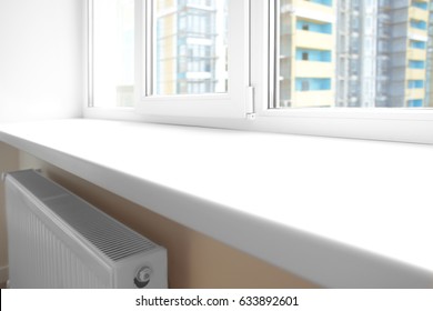 Modern Window Sill Close Up