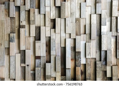 Modern Wood Block Pannel For Background