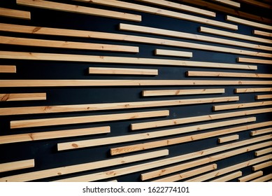 Modern Wood Panel In The Loft Style On The Wall