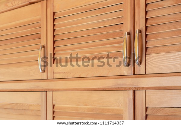 Modern Wooden Cabinet Classic Rustic Style Stock Photo Edit Now